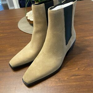 rag & bone Women's Joni Suede Tan Chelsea Boots size 6.5